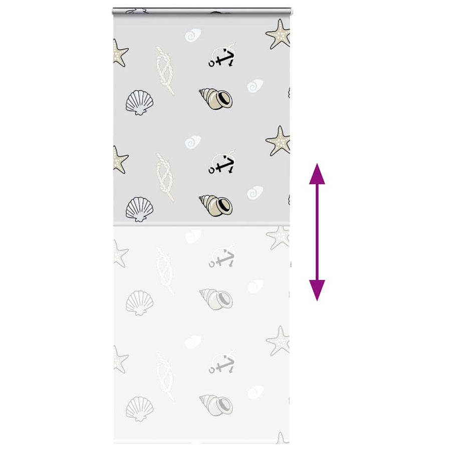 Doucherolgordijn met cassette 100x240 cm stofbreedte 96 cm
