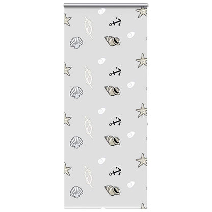 Doucherolgordijn met cassette 110x240 cm stofbreedte 106 cm