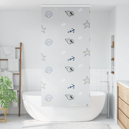 Doucherolgordijn met cassette 110x240 cm stofbreedte 106 cm