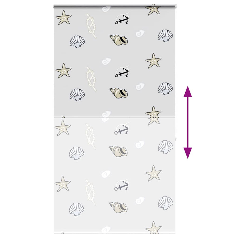 Doucherolgordijn met cassette 130x240 cm stofbreedte 126 cm