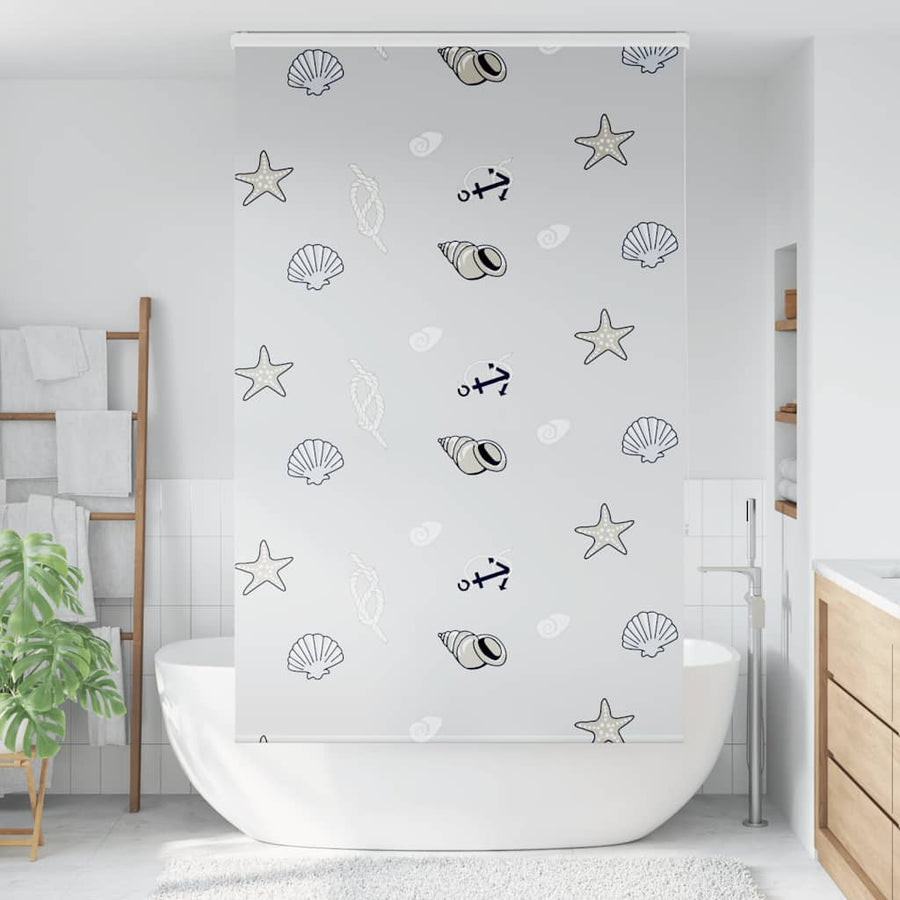 Doucherolgordijn met cassette 140x240 cm stofbreedte 136 cm