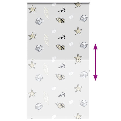 Doucherolgordijn met cassette 140x240 cm stofbreedte 136 cm