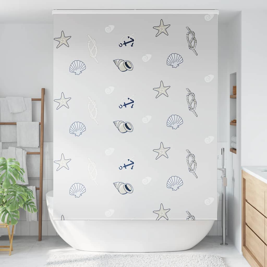 Doucherolgordijn met cassette 150x240 cm stofbreedte 146 cm
