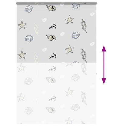 Doucherolgordijn met cassette 150x240 cm stofbreedte 146 cm