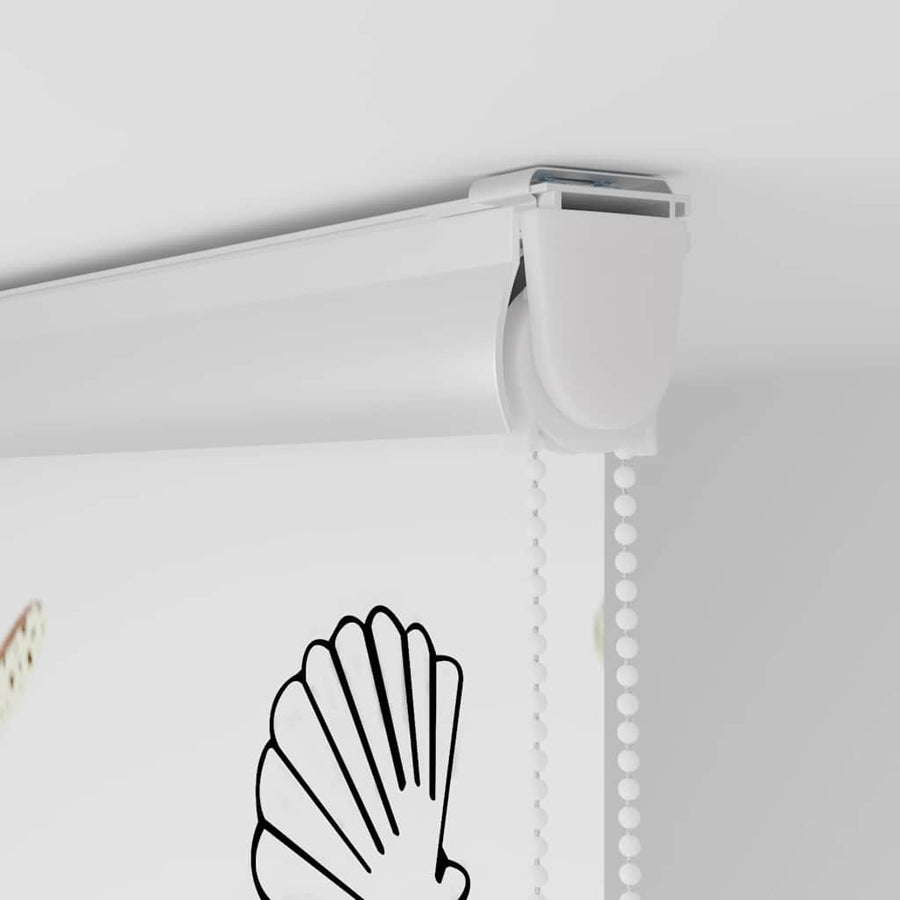 Doucherolgordijn met cassette 80x240 cm stofbreedte 76 cm