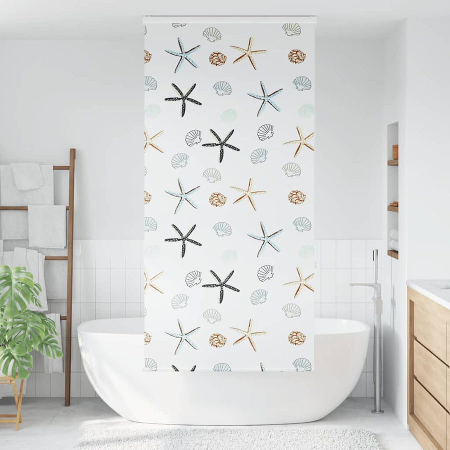 Doucherolgordijn met cassette 90x240 cm stofbreedte 86 cm