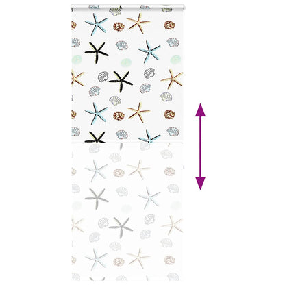 Doucherolgordijn met cassette 90x240 cm stofbreedte 86 cm