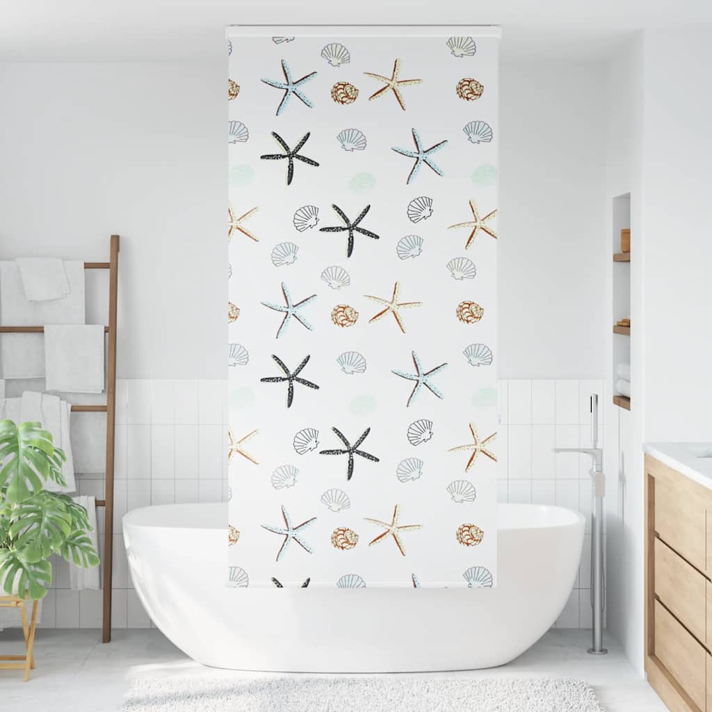 Doucherolgordijn met cassette 110x240 cm stofbreedte 106 cm
