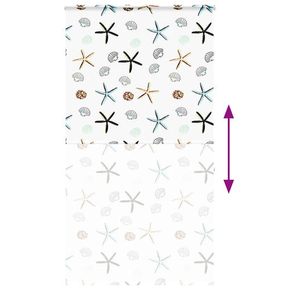 Doucherolgordijn met cassette 130x240 cm stofbreedte 126 cm