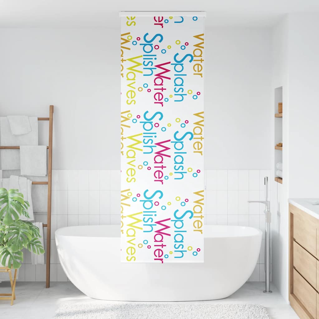 Doucherolgordijn met cassette 70x240 cm stofbreedte 66 cm