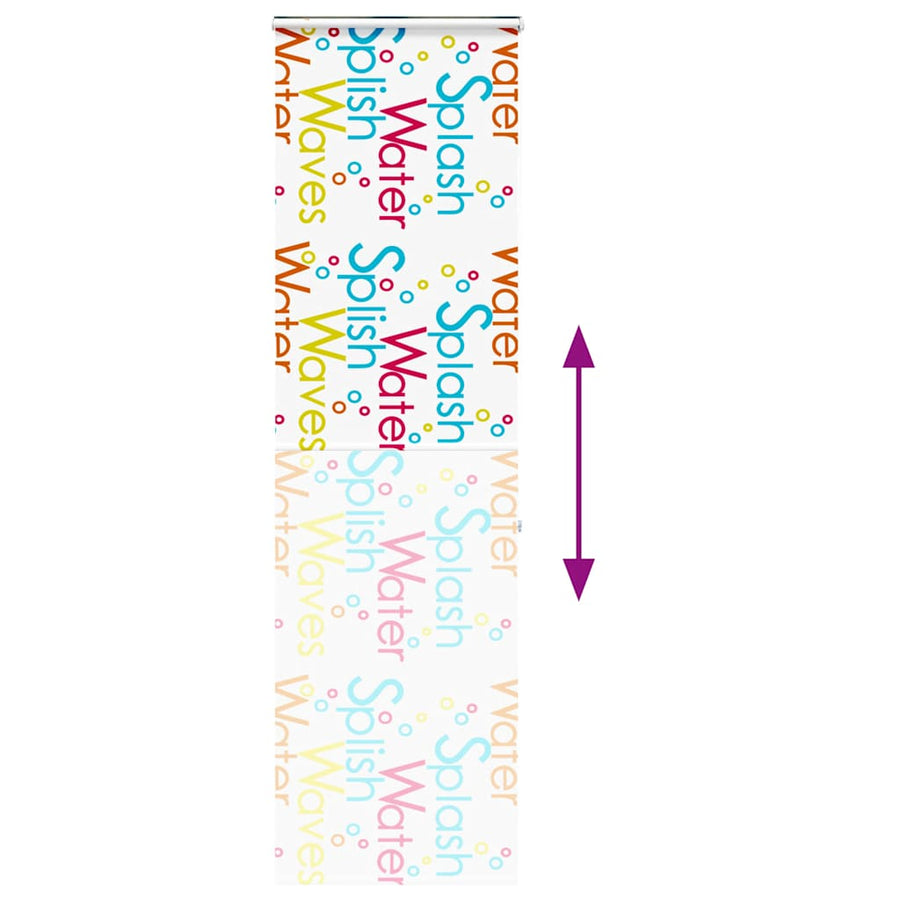Doucherolgordijn met cassette 70x240 cm stofbreedte 66 cm