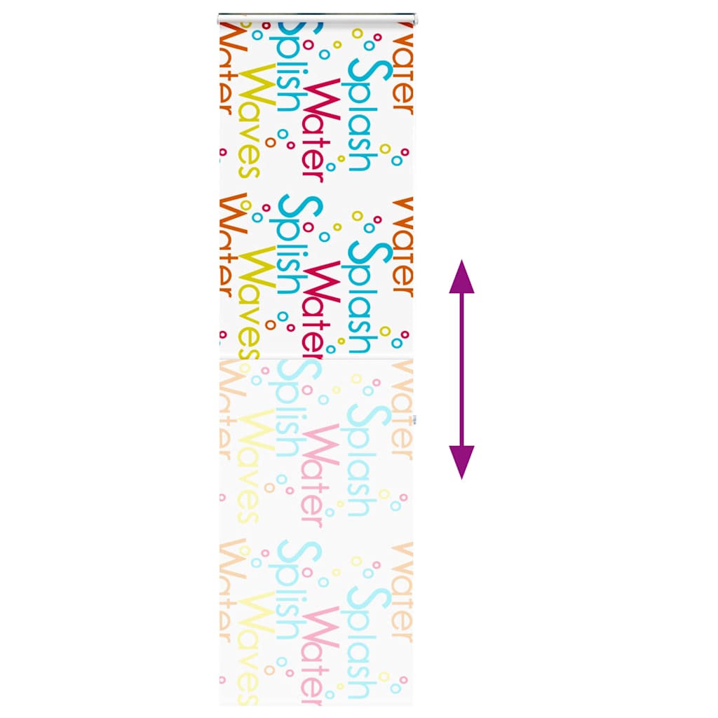 Doucherolgordijn met cassette 80x240 cm stofbreedte 76 cm
