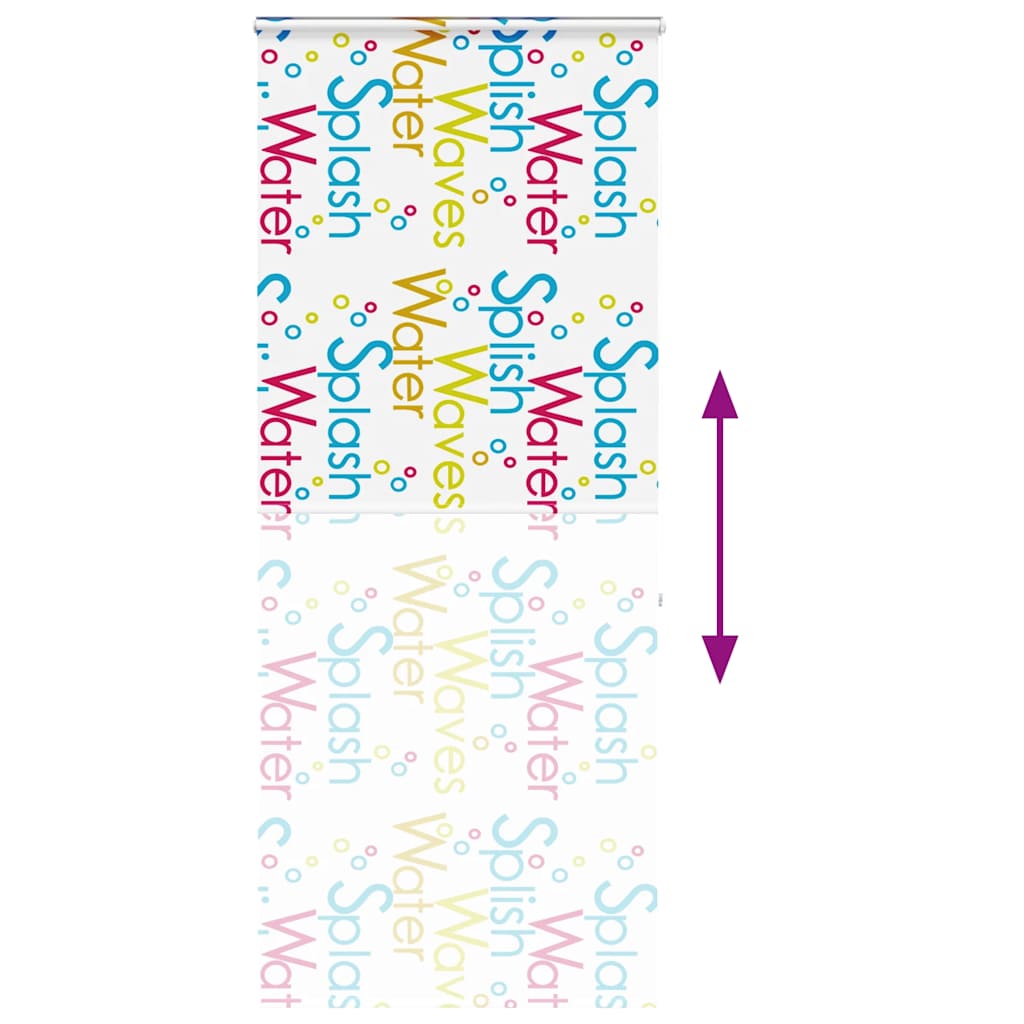 Doucherolgordijn met cassette 90x240 cm stofbreedte 86 cm