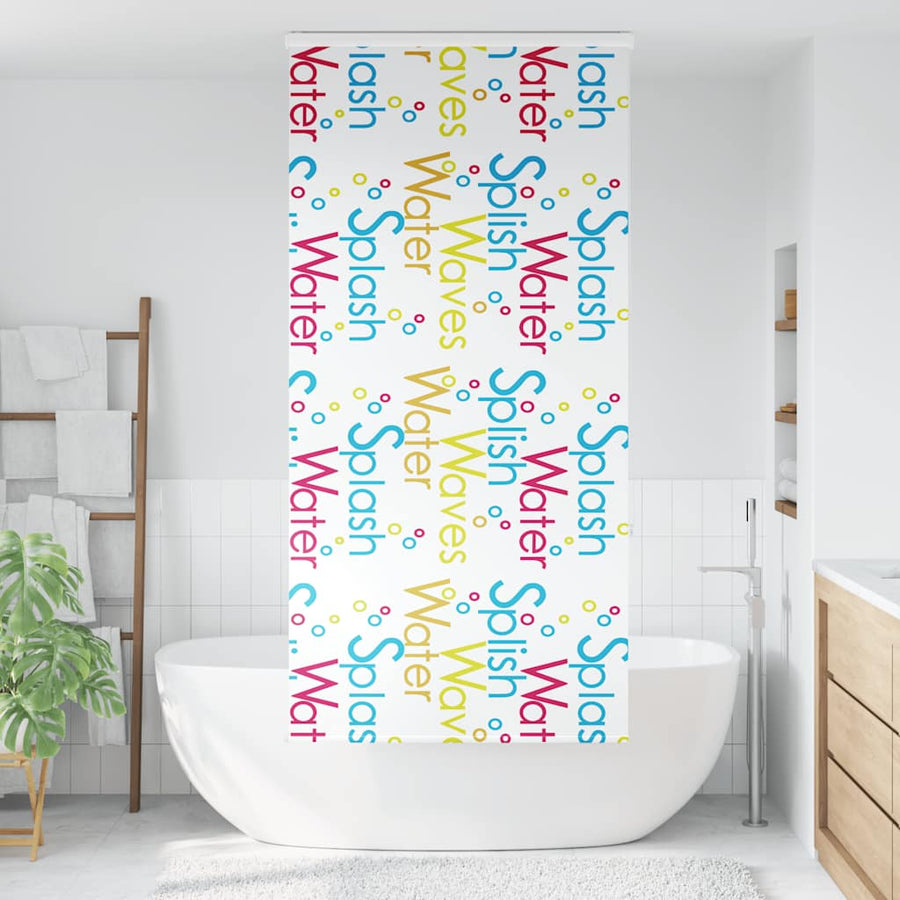 Doucherolgordijn met cassette 100x240 cm stofbreedte 96 cm