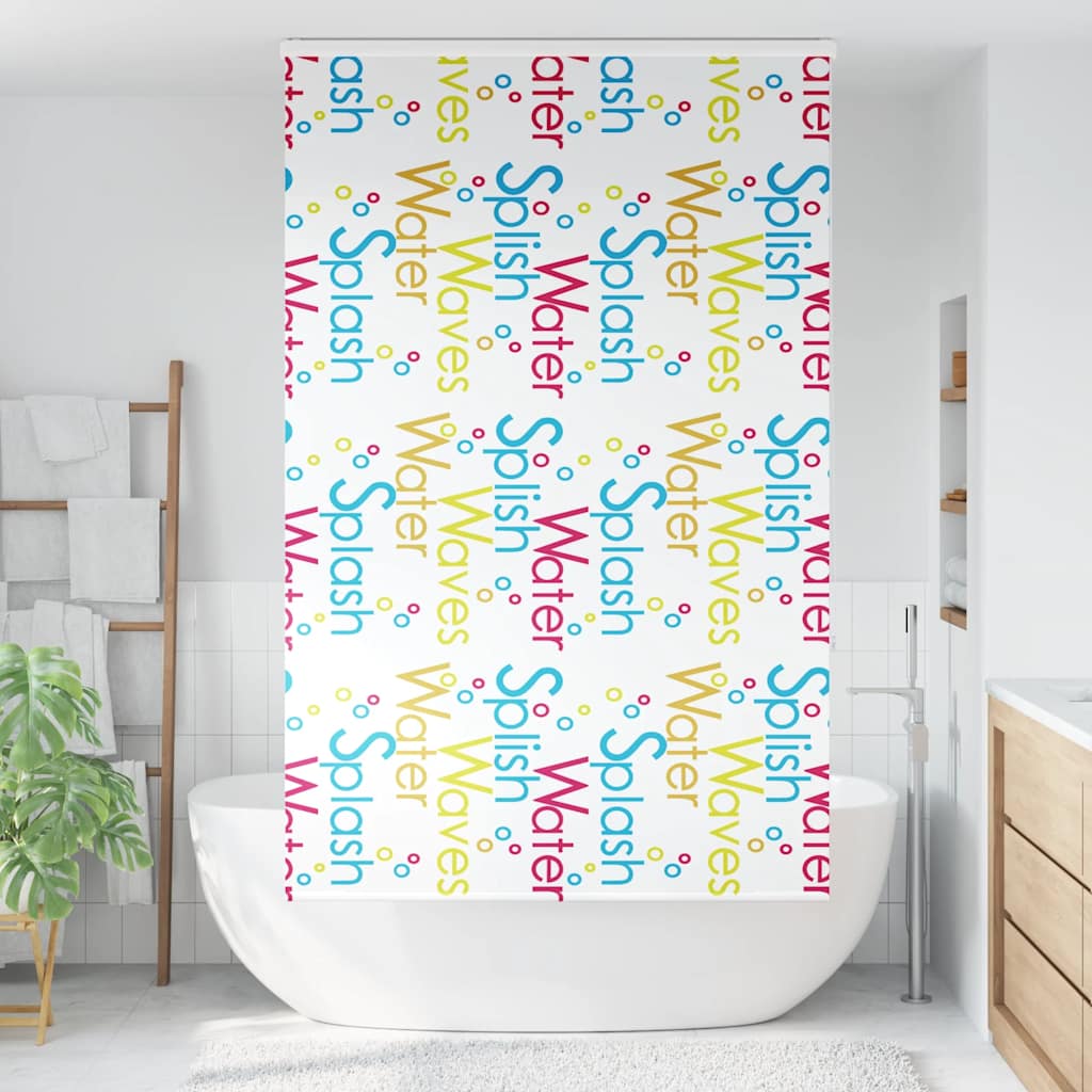 Doucherolgordijn met cassette 130x240 cm stofbreedte 126 cm