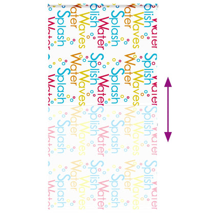 Doucherolgordijn met cassette 130x240 cm stofbreedte 126 cm
