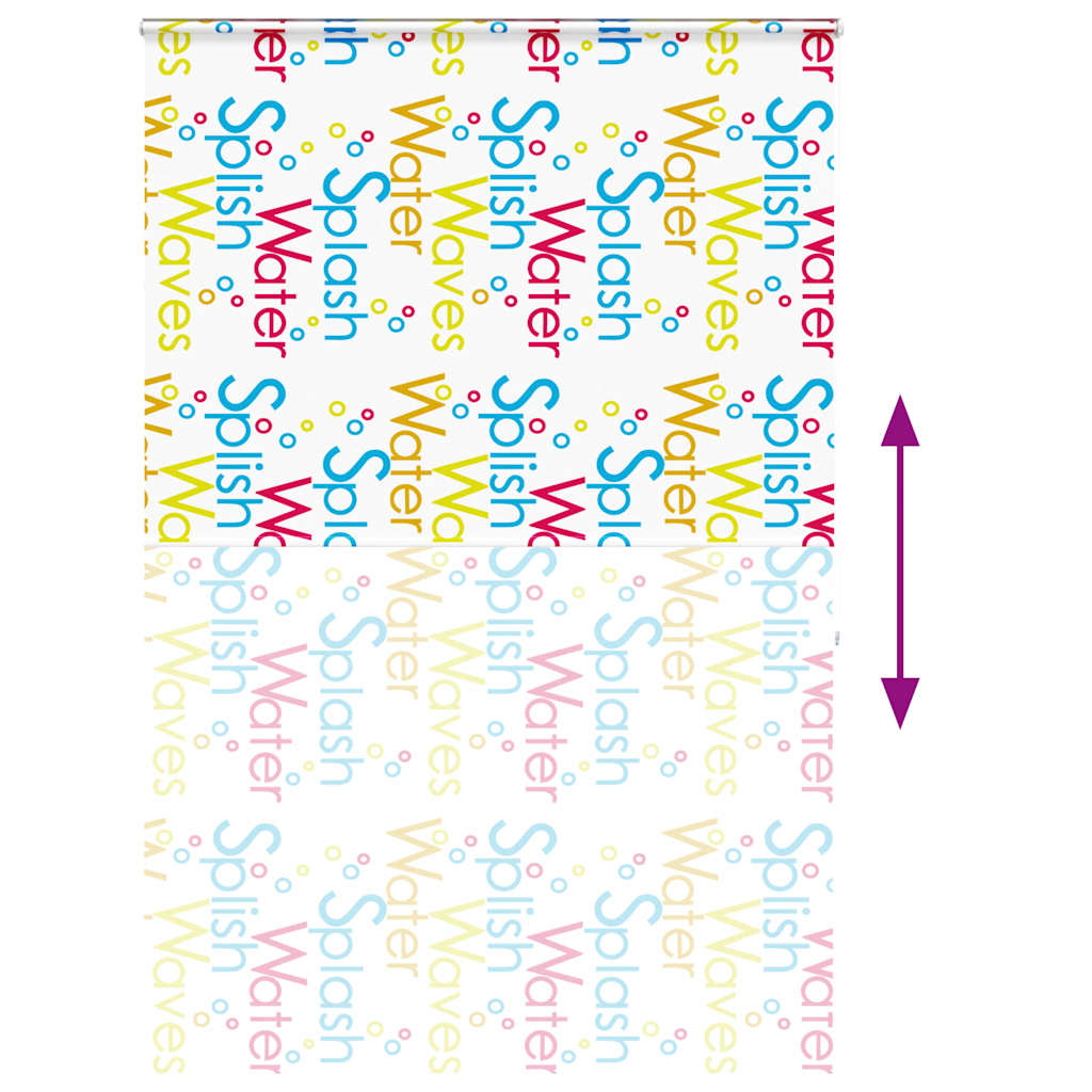 Doucherolgordijn met cassette 160x240 cm stofbreedte 156 cm