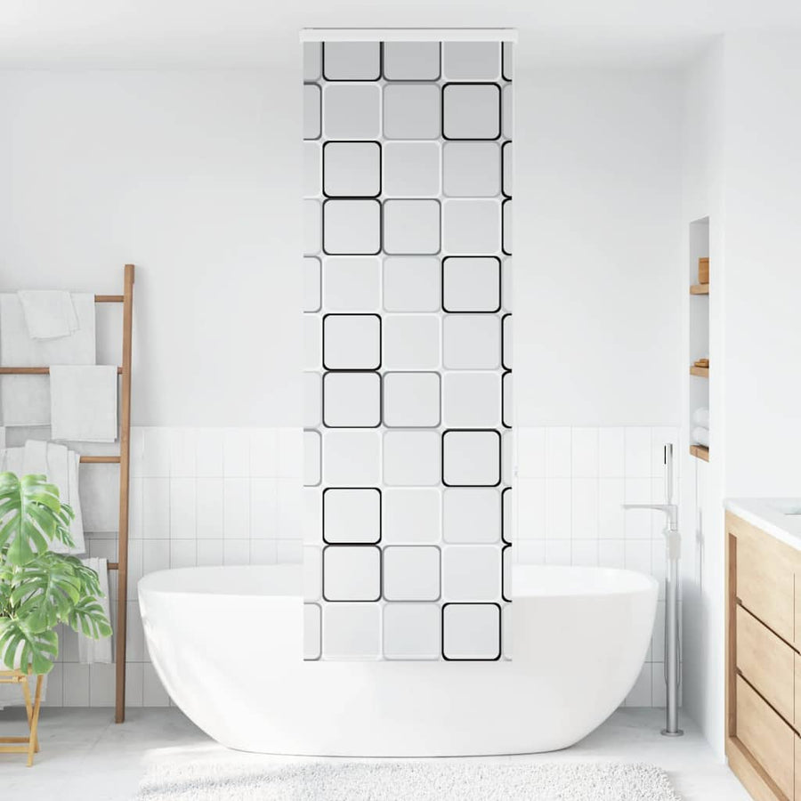 Doucherolgordijn met cassette 60x240 cm stofbreedte 56 cm