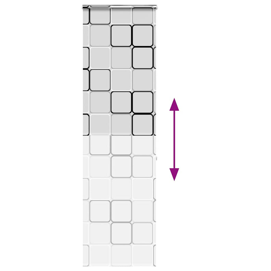 Doucherolgordijn met cassette 60x240 cm stofbreedte 56 cm
