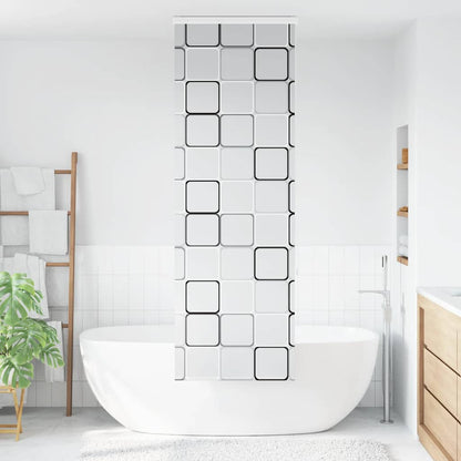 Doucherolgordijn met cassette 80x240 cm stofbreedte 76 cm