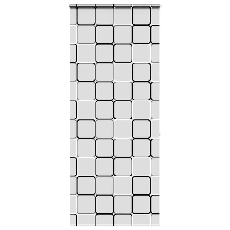 Doucherolgordijn met cassette 90x240 cm stofbreedte 86 cm