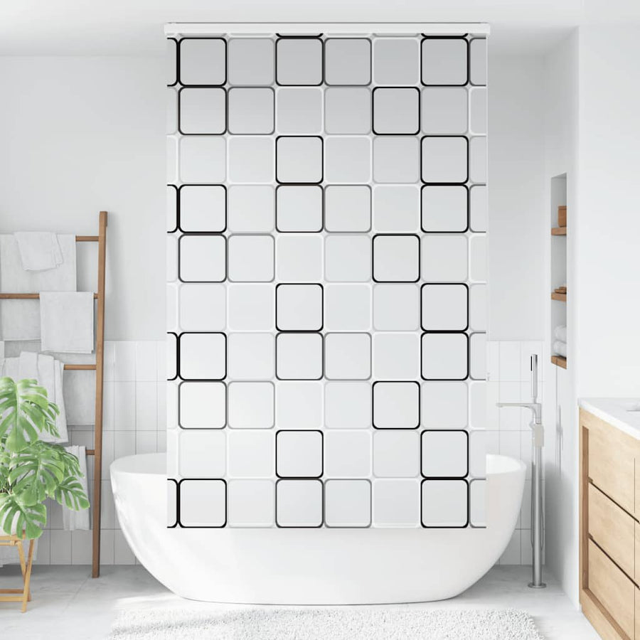 Doucherolgordijn met cassette 120x240 cm stofbreedte 116 cm