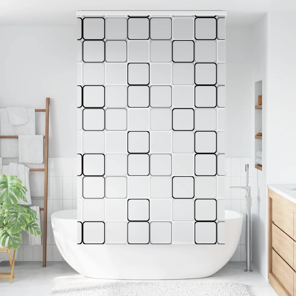 Doucherolgordijn met cassette 130x240 cm stofbreedte 126 cm