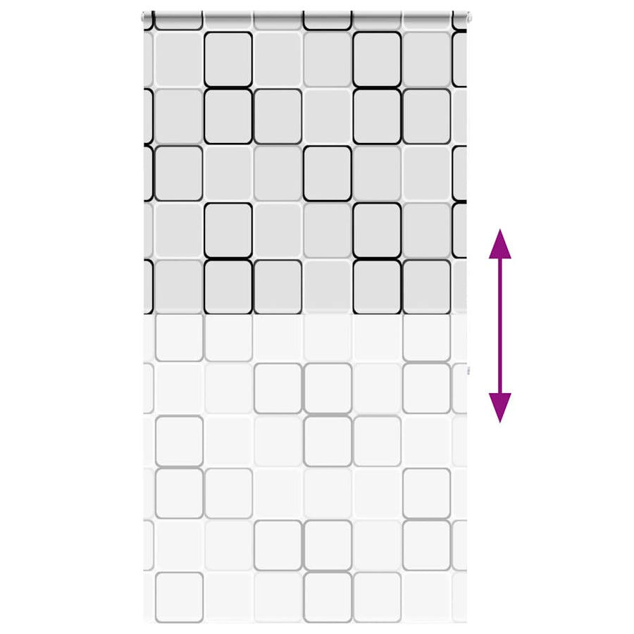 Doucherolgordijn met cassette 140x240 cm stofbreedte 136 cm