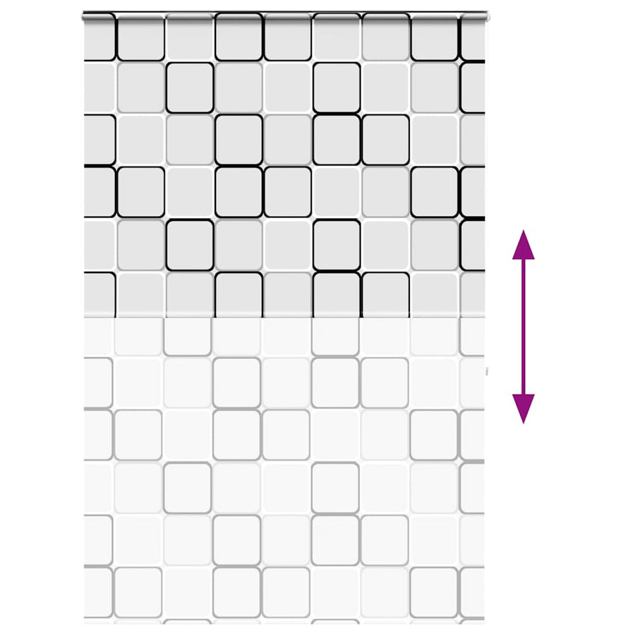Doucherolgordijn met cassette 150x240 cm stofbreedte 146 cm