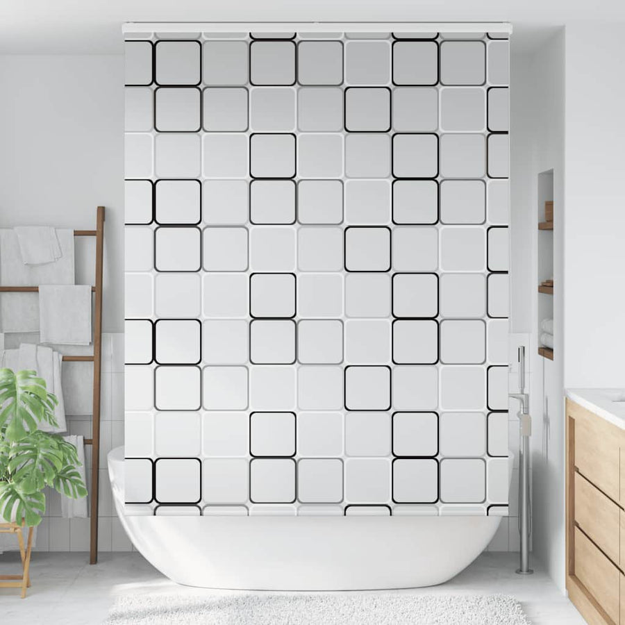 Doucherolgordijn met cassette 160x240 cm stofbreedte 156 cm