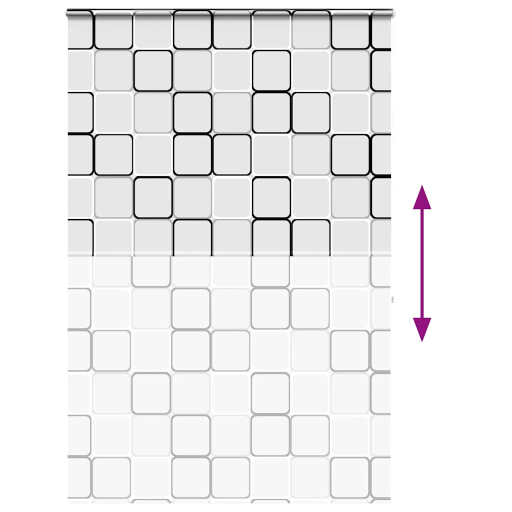 Doucherolgordijn met cassette 160x240 cm stofbreedte 156 cm