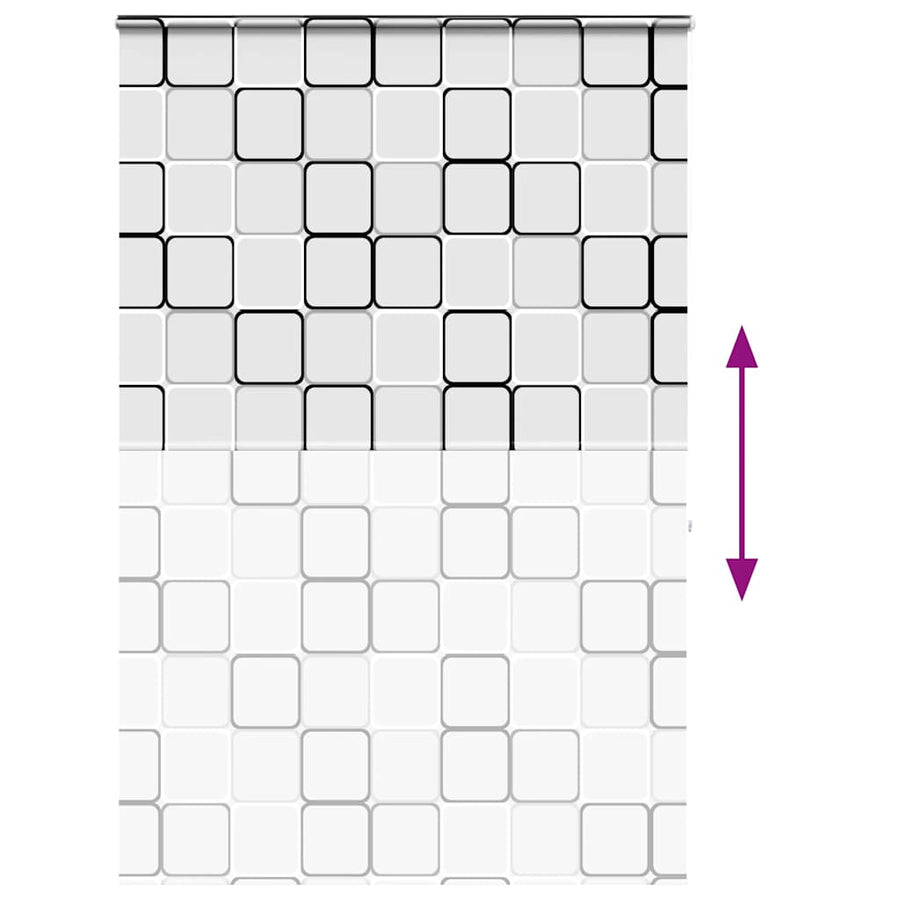 Doucherolgordijn met cassette 160x240 cm stofbreedte 156 cm