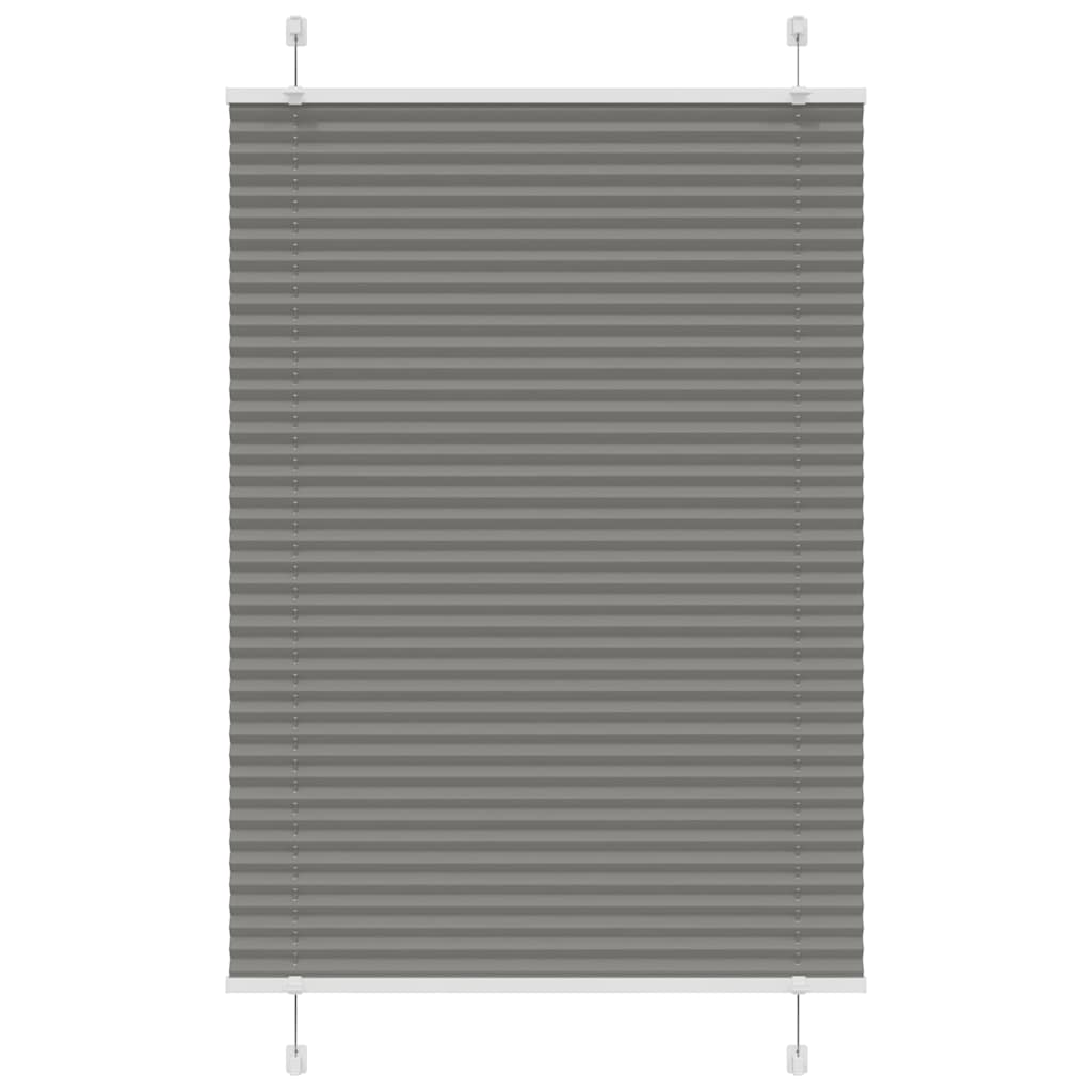Plissé rolgordijn 90x150 cm stofbreedte 89,4 cm antraciet