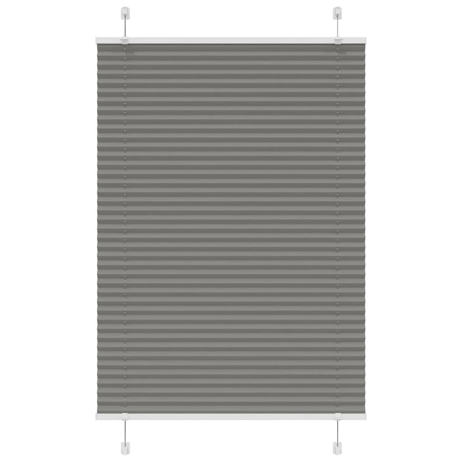 Plissé rolgordijn 90x150 cm stofbreedte 89,4 cm antraciet