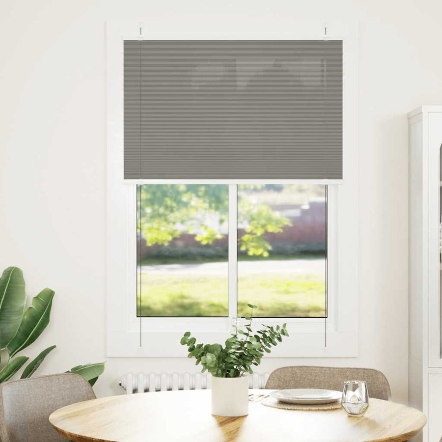 Plissé rolgordijn 90x150 cm stofbreedte 89,4 cm antraciet