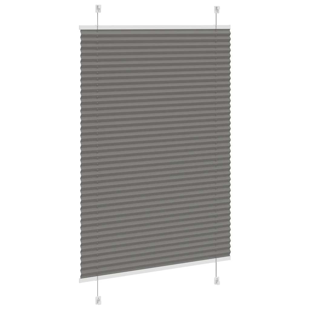 Plissé rolgordijn 90x150 cm stofbreedte 89,4 cm antraciet