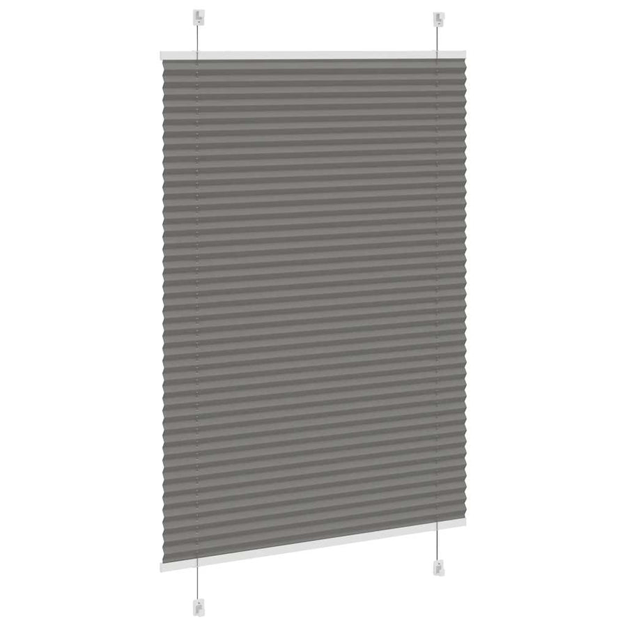 Plissé rolgordijn 90x150 cm stofbreedte 89,4 cm antraciet