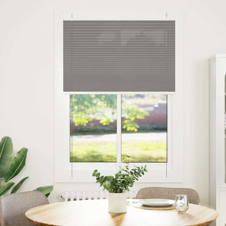 Plissé rolgordijn 95x150 cm stofbreedte 94,4 cm antraciet