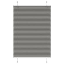 Plissé rolgordijn 100x150 cm stofbreedte 99,4 cm antraciet