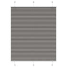 Pleated roller blind 105x150 cm fabric width 104.4 cm anthracite