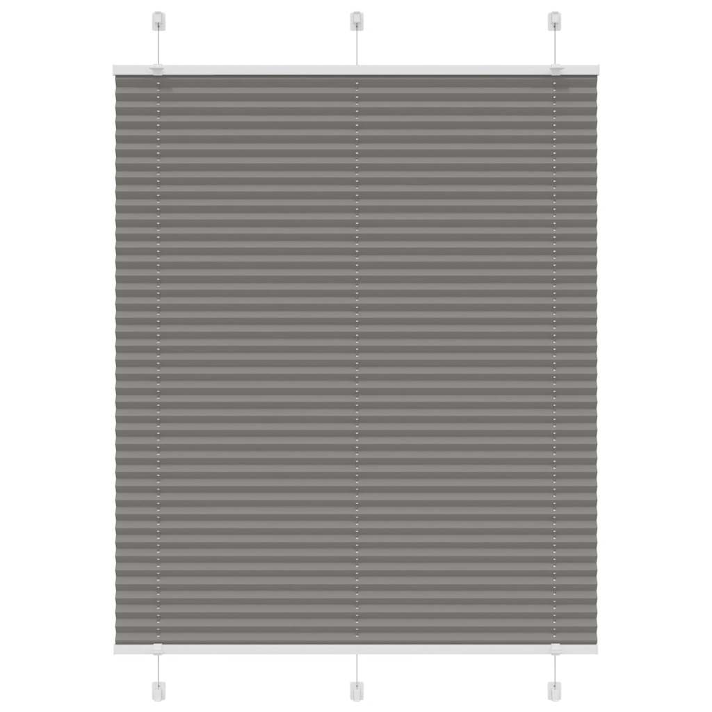 Plissé rolgordijn 105x150 cm stofbreedte 104,4 cm antraciet