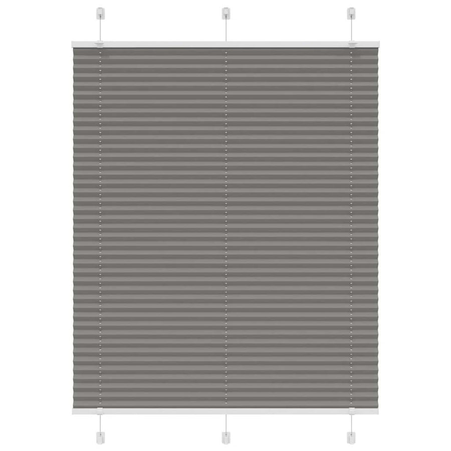 Plissé rolgordijn 105x150 cm stofbreedte 104,4 cm antraciet