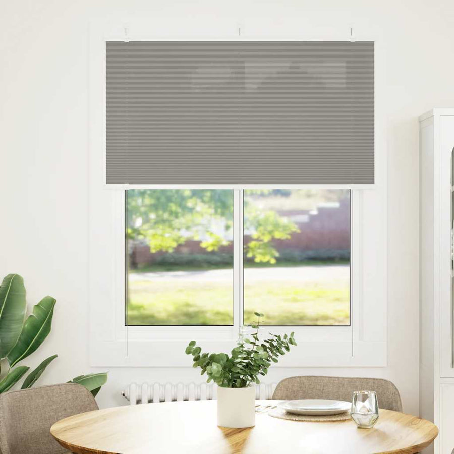 Plissé rolgordijn 105x150 cm stofbreedte 104,4 cm antraciet
