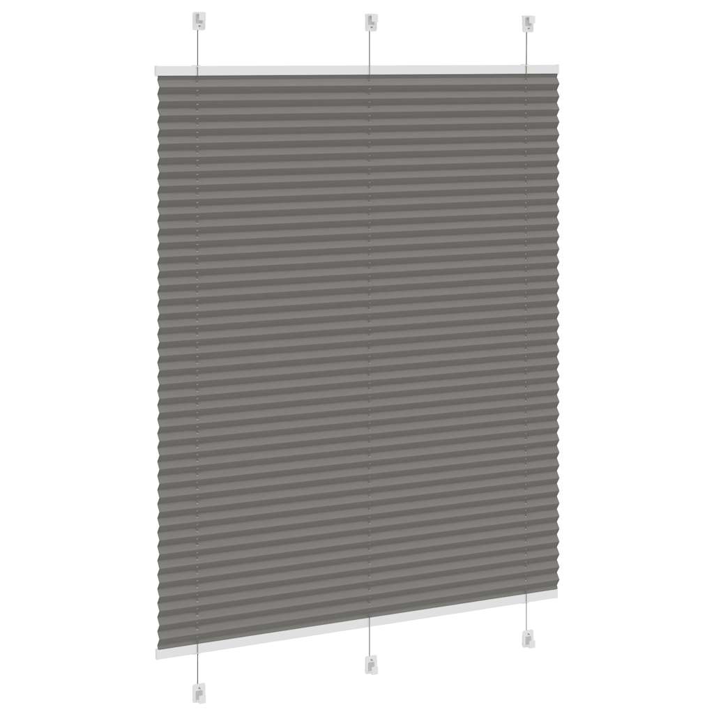 Plissé rolgordijn 105x150 cm stofbreedte 104,4 cm antraciet