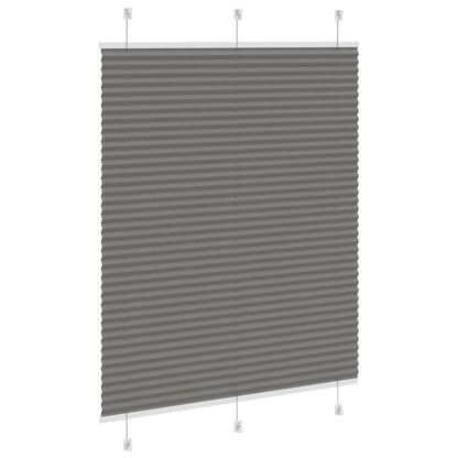 Plissé rolgordijn 105x150 cm stofbreedte 104,4 cm antraciet
