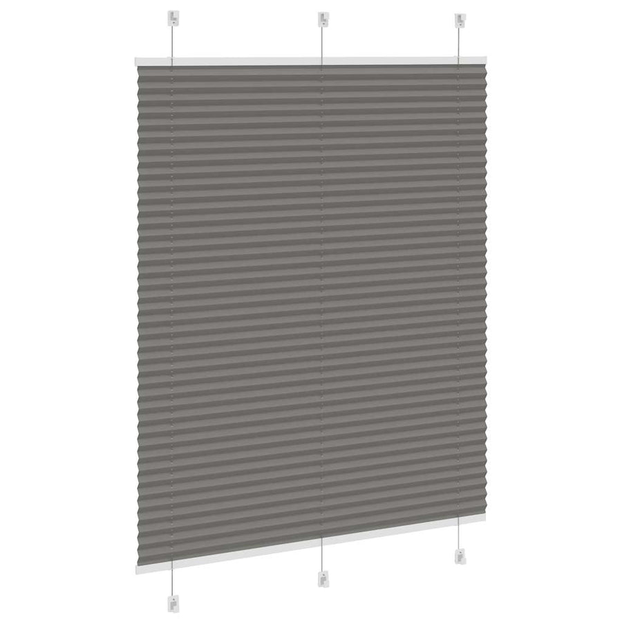 Plissé rolgordijn 105x150 cm stofbreedte 104,4 cm antraciet