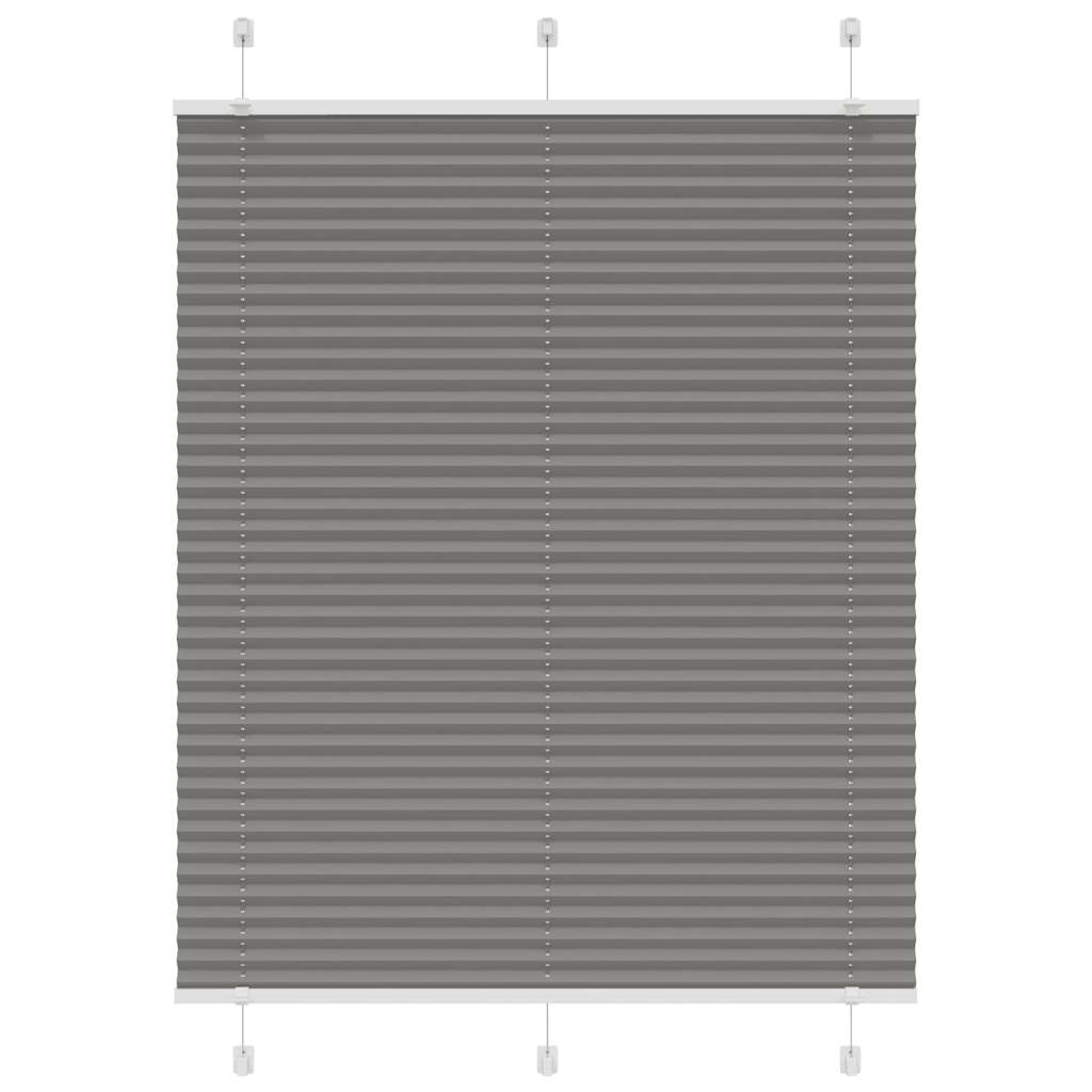 Plissé rolgordijn 110x150 cm stofbreedte 109,4 cm antraciet