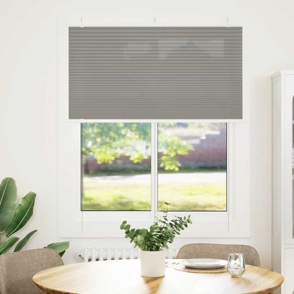 Plissé rolgordijn 110x150 cm stofbreedte 109,4 cm antraciet