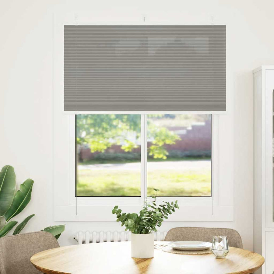 Plissé rolgordijn 110x150 cm stofbreedte 109,4 cm antraciet