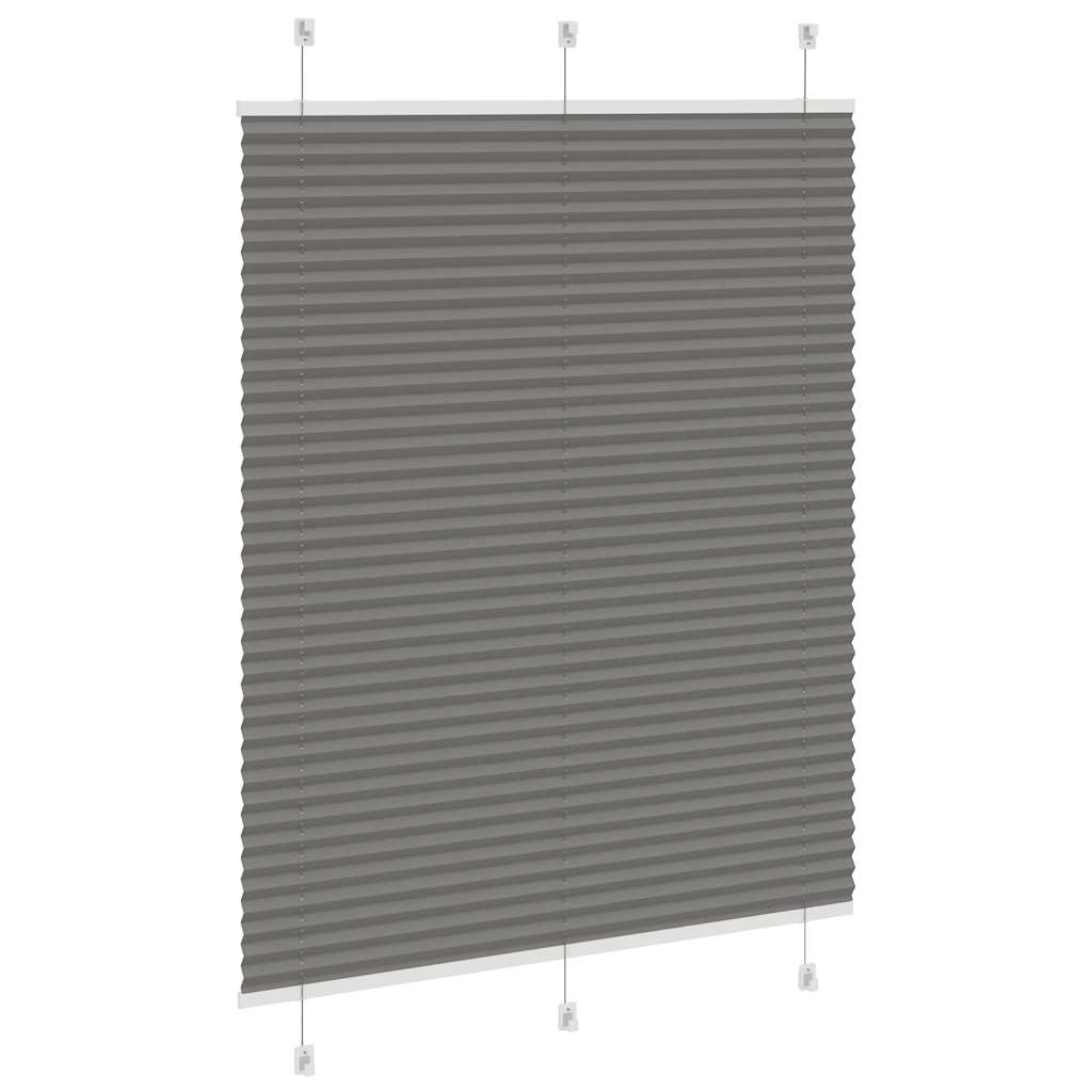 Plissé rolgordijn 110x150 cm stofbreedte 109,4 cm antraciet